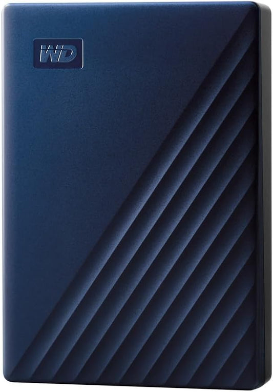 WD 5TB My Passport for Mac, Navy, Portable External Hard Drive with backup software and password protection, USB 3.1USB 3.0 compatible - WDBA2F0050BBL-WESN