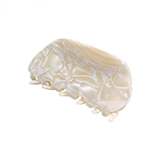 3" Mixed Color Small Hair Claw Clips Non-Slip Hair Accessories with Strong Hold for Thin Hair Women Girls, Beige