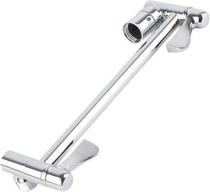 Shower Arm Extension, Adjustable Shower Extension Arm 10 Inch Brass Shower Arm Extender Hardware Brushed Wall, Shower Arms and Slide Bars