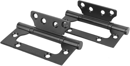 304 Stainless Steel Door Hinge Concealed Butt Hinge Black Furniture Hardware Cabinet Accessories