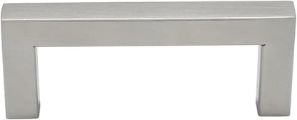 Gobrico Square Kitchen Cabinet Pulls and Knobs Brushed Nickel Bar 3" Hole Centers 3-2/5" Overall Length JS10HSS76 1 Pack