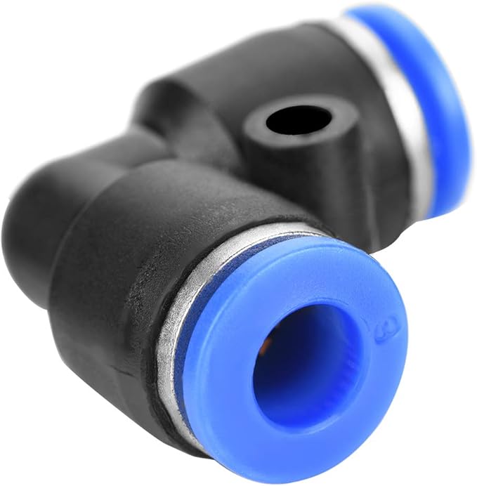 40Pcs 6mm Air Hose Pneumatic Push Connector 4 Types Air Push Quick Fittings 0-0.9MPa