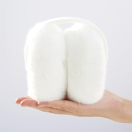 Earmuffs Cute Dense Faux rabbit Fur Creative Warm Ear Warmer Furry Winter Outdoor EarMuffs Foldable Ear Warmer Unique Gifts