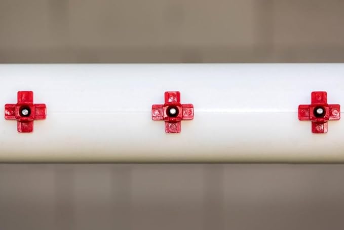 Horizontal Side Mount Chicken Watering Nipples  Easy Install No Leak Automatic Water Feeder for Poultry - 10 Pack