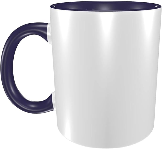 Personalized Coffee Mug Design Your Own Custom with Photo Text Logo Novelty Customized Gifts for Anniversary Birthday Christmas, for Dad, Mom, Husband, Wife 11oz Both Sides Print, Navy