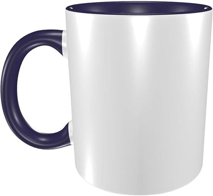 Personalized Coffee Mug Design Your Own Custom with Photo Text Logo Novelty Customized Gifts for Anniversary Birthday Christmas, for Dad, Mom, Husband, Wife 11oz Both Sides Print, Navy