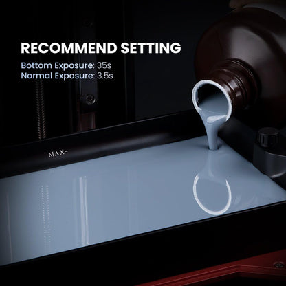 ELEGOO 8K Standard Photopolymer 3D Printer Resin Vanilla 2000g 405nm UV-Curing Resina Best for 8K/12K/14K Saturn LCD MSLA DLP 3D Printers