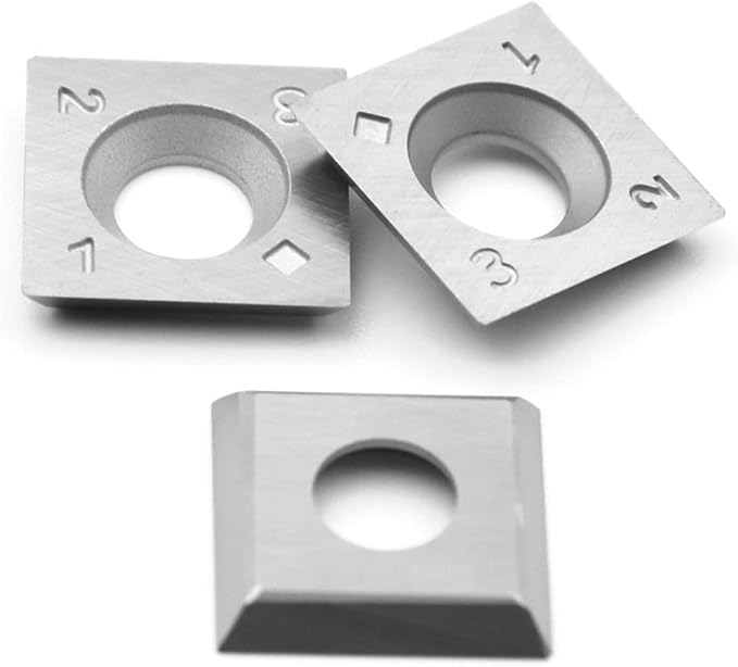 15mm Square Straight Carbide Inserts for Woodturning, 15152.5mm Replacement Cutter Knives for Woodworking Fits Spiral, Helical Planer Cutter, Head Wood, Lathe, Turning Tools, Ci1, 10pcs