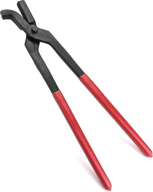 QWORK Horseshoe Pliers, 14" Horseshoe Nails Clincher, Hoof Nail Clincher Care Farrier Tool, Steel, Hoof Nippers, for Trimming Horse Hooves, 1 Pack