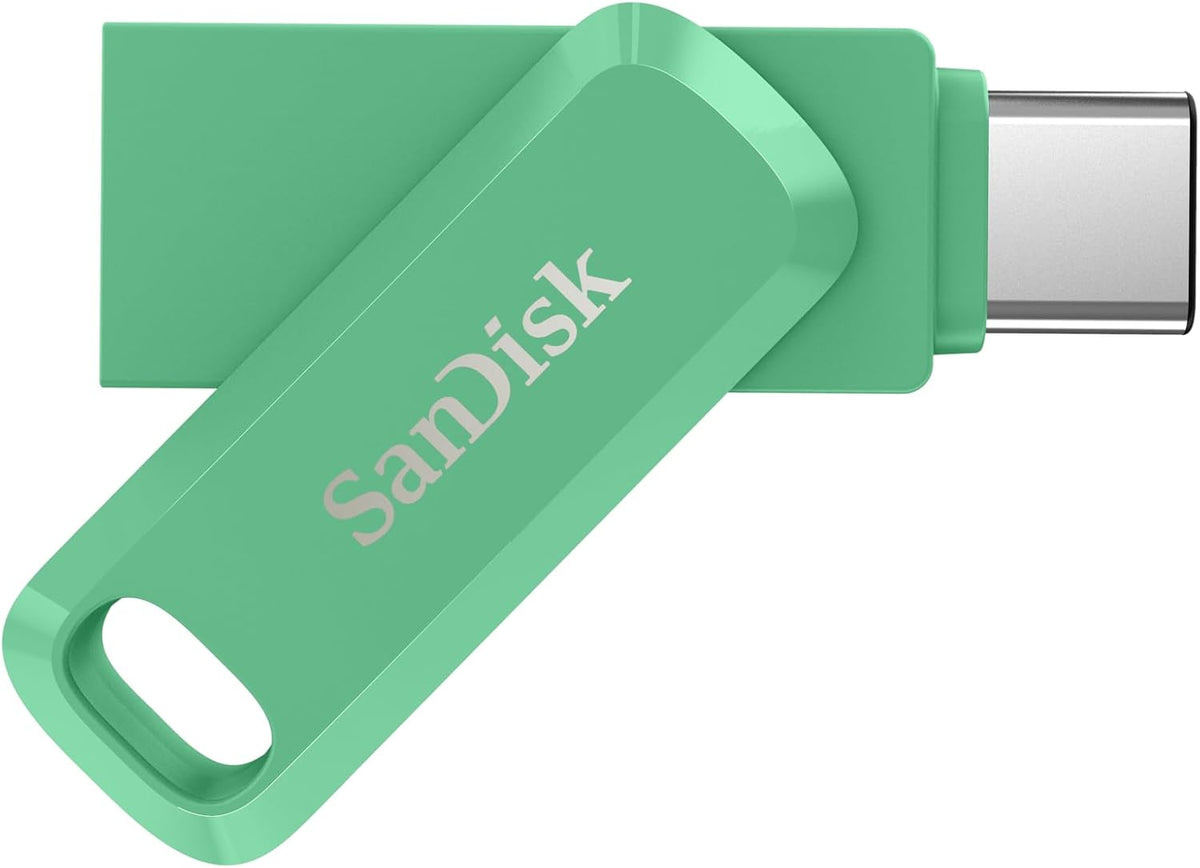SANDISK 256GB Ultra Dual Drive Go USB Type-C Flash Drive - Up to 400MB/s, Absinthe Green - SDDDC3-256G-G46AG