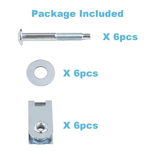 Truck Bed Mounting Bolt Nut Hardware Kit Compatible with 1997-2012 Ford F150,1997-2012 Ford Lobo Pickup, 2006-2008 Lincoln Mark LT Replaces  924-313, W708605-S436