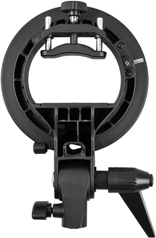 Godox S-Type Bracket Bowens S Mount Holder for Speedlite Flash Snoot Softbox Honeycomb with USB Light