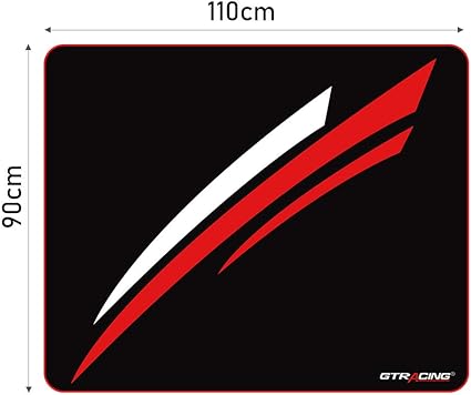 GTRACING Gaming Chair Mat for Hardwood Floor 47 x 39 inch Office Computer Gaming Desk Chair Mat for Hard Floor Red,Small Size