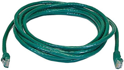 Monoprice Cat6 Ethernet Patch Cable - Snagless RJ45, Pure Bare Copper, 550MHz, UTP, 24AWG, 14 Feet, Green - Fullboot Series