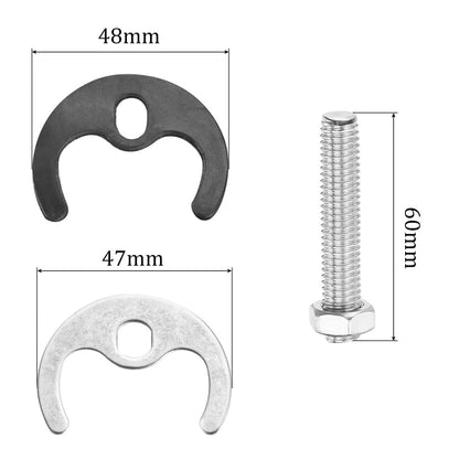 ZYAMY 1 Set Stainless Steel Single Hole Faucet Installation Kit Horseshoe Piece Fasteners Kitchen Faucet Cartridge Anti Loosening Kit for Fixing Drip Faucets Fixing Bathroom Sink Leaks