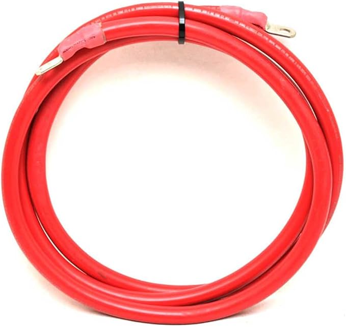 Boat Battery Cable | 2 AWG 3 Foot 2 Inch Red Marine Wire