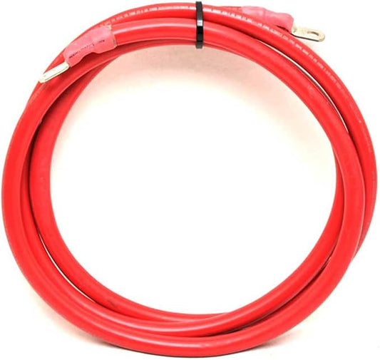 Boat Battery Cable | 2 AWG 3 Foot 2 Inch Red Marine Wire