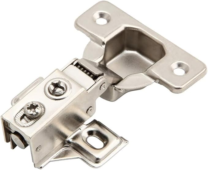 2 Pack Silverline Quiet Soft Close Cabinet Door Hinges, Face Frame 3/4 Inch Overlay, with Built-in Dampers, Strong Heavy Duty Steel for Kitchen Bathroom