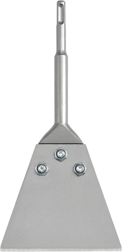 5 Inch Wide SDS-Plus Floor Scraper Tile Thinset Scaling Chisel SDS-Plus Shank Thinset Scraper Adhesives Remover Wall Scraper Fits SDS-Plus Rotary Hammers and Chipping Hammer Drills (5" x 10")