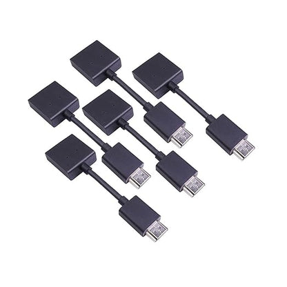 High-Speed Male to Female Extension Cable Plated Converter 4K Swivel Adapter Compatible with Streaming Stick, Black