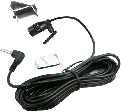 Car Microphone 3.5mm Stereo External Mic Car Radio Microphone Compatible with Kenwood Boss Corehan Power JVC Sony Jensen Alpine Vehicle Head Unit car Stereo Enabled Audio GPS DVD