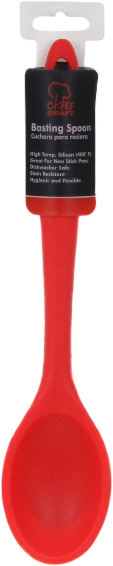 Chef Craft Premium Silicone Spreader Spoon, 11 inches, Red Color