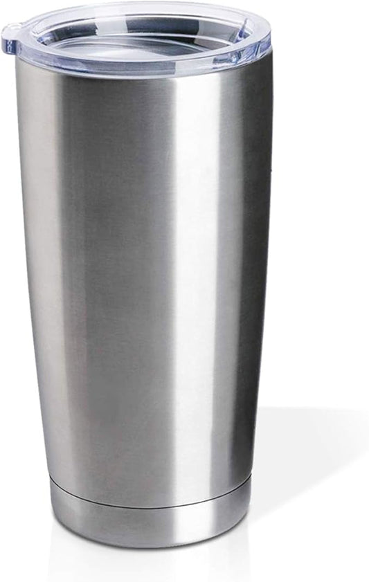 Pixiss 16 oz Stainless Steel Coffee Tumbler Insulated Travel Mug with Lid Hot and Cold Beverage Drinking Cups for Coffee on the Go BPA Free Lid Vacuum Insulated Tumbler
