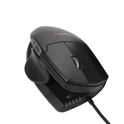 Contour Design Unimouse Left-Hand Wired Ergonomic Mouse, Fully Adjustable 2.4GHz for Laptop & Desktop, Mac & PC Compatible