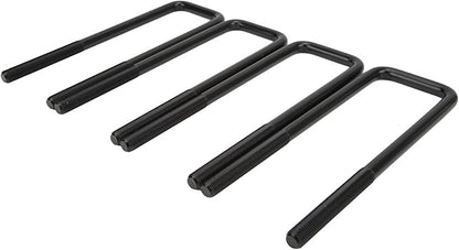 Rear Suspension U Bolt, 10in Black Steel Rear Axle U Bolts Heavy Duty Bend U Bolts Replacement for 1500