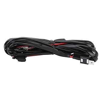 DC12V Rear Lights Wiring Harness Kit 180W 16AWG 2 Lead UTV Taillight Wiring Harness with Relay and for Pulse Bus Bar