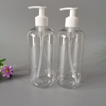 VALINK 1/3 Pcs 500ml Refillable Shampoo Bottles Pump Bottles Conditioner Dispenser Empty Empty Lotion Pump Bottle Liquid Container for Essential Oil Soap Lotion Shampoo Clear (1Pack)