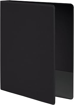 Wilson Jones 36814NB 368 Basic Round Ring Binder, 1" Cap, Black