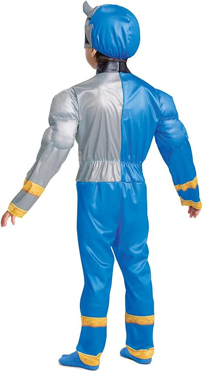 Disguise Blue Power Ranger Costume for Toddlers, Official Power Rangers Dino Fury Outfit with Mask, Size Medium (3T-4T)