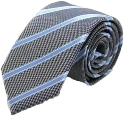 Men's 7Cm Striped Dot Necktie Formal Wedding Business Ties Textured Wool for Men