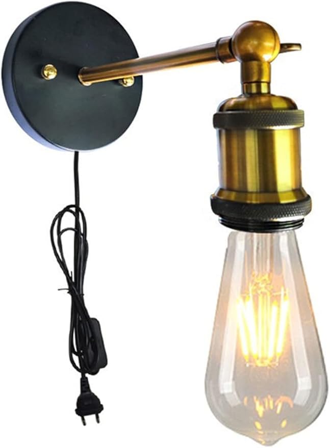 Wall Lamp Living Room Bedroom Bedside LED Wall Sconce Retro Industrial Wall Light Decor, led Light