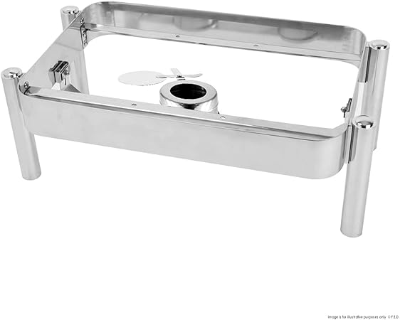 Stainless Steel Fuel Holder with Cover, Chafer Wick Fuel and Sterno Canned Heat for Buffets, Barbecue and Catering Events(1Pcs)