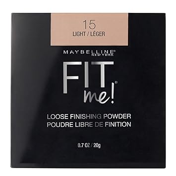Maybelline Fit Me Loose Setting Powder, Face Powder and Finishing Makeup, Light, 1 Count
