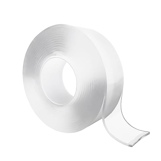 Nano Adhesive Tape, 9.84ft Long and 1.18inch Wide, Multi-Use with Premium Grip, Water-Washable for Home and Car Decoration