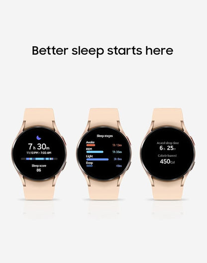 Samsung Galaxy Watch 4 40mm Smart Watch Bluetooth - Pink Gold (Renewed)