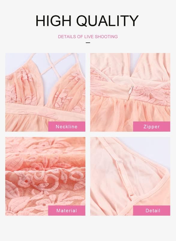 Cream Color With Pink Flowers Dokotoo Womens Formal Dresses Deep V-Neck Embroidered Lace Mesh Evening Party Prom Dress Long Wedding Dress