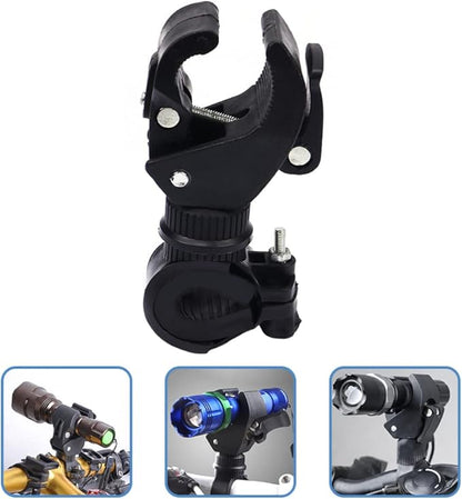 Gatuida Sturdy Bike Light Stand Plastic Flashlight Holder Bike Stand Clip for Cycling Accessories