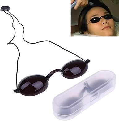 Beauty Patient Protective Goggle for IPL,Laser,LED,UV Lamp Treatment,without Blocking Light,Transparent