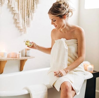 Delilah Home - Luxury Bath Towel Collection - 100 Cotton Turkish Towel Set for Bathroom - Ultra-Soft  Absorbent Organic Spa Towel (1 Piece Each 36x72in) Pack of 1 Towel (Mineral Green)