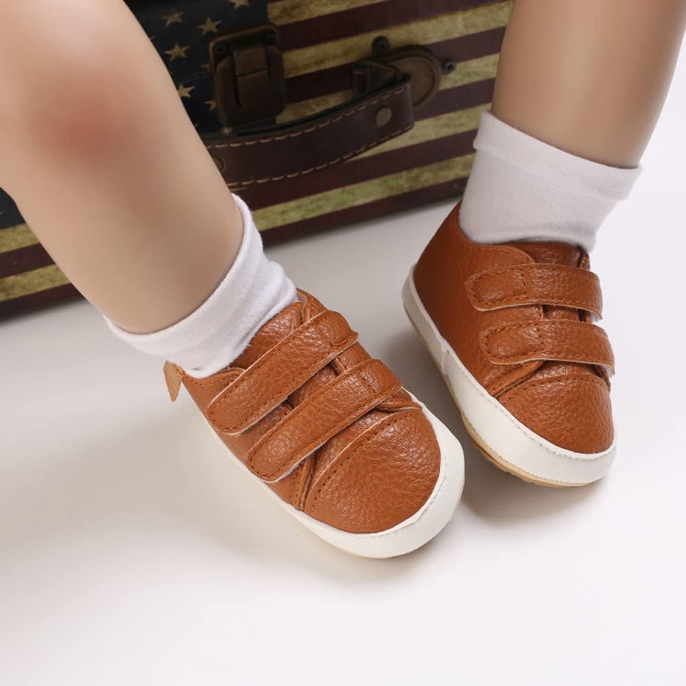 Baby Boys Girls Shoes Non-Slip Rubber Sole Sneakers Infant First Walking Toddler Crib Shoes Newborn Loafers Flats.