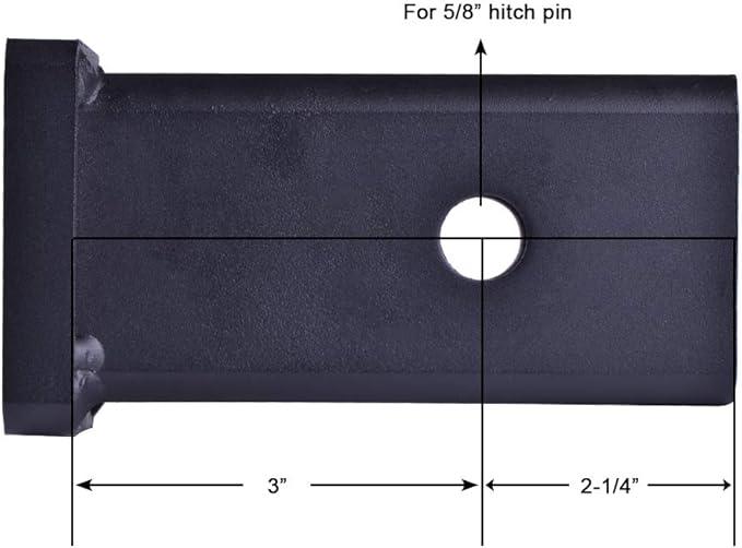 84028 Towever Trailer Hitch Adapter for Class V Duty Hitch Reducer 2.5 to 2 inches Sleeve