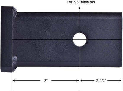 84028 Towever Trailer Hitch Adapter for Class V Duty Hitch Reducer 2.5 to 2 inches Sleeve