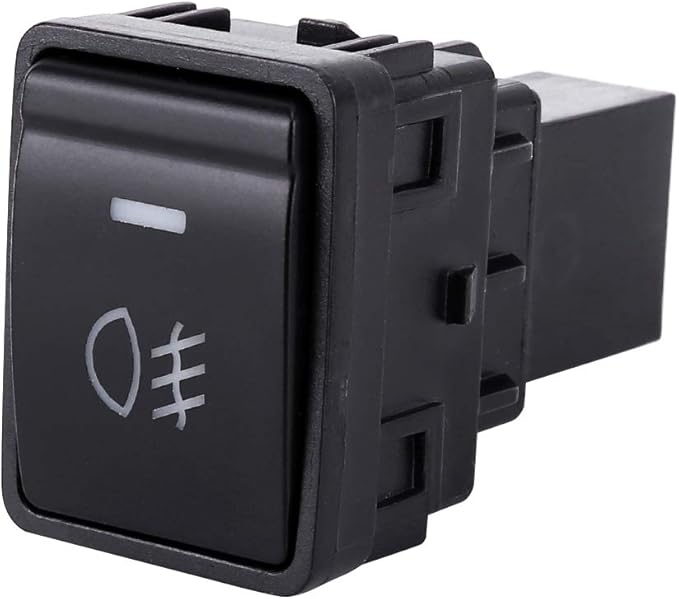 Car Replacement Parts Car Fog Light 5 Pin On-Off Button Switch for Nissan Sylphy(Green Light)