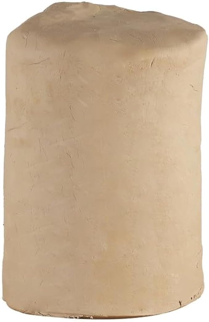 Mid High Fire White Stoneware Clay for Pottery, Cone 5-10, Moist De-Aired Clay for Wheel Throwing, Hand Building, Sculpting  Great for All Skill Levels, 5 lbs