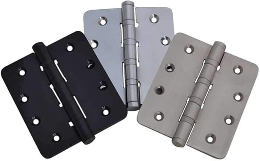 Prima Decorative - Brass Chrome Door Hinge 4Ax 4Ax 4mm (Black Matte)