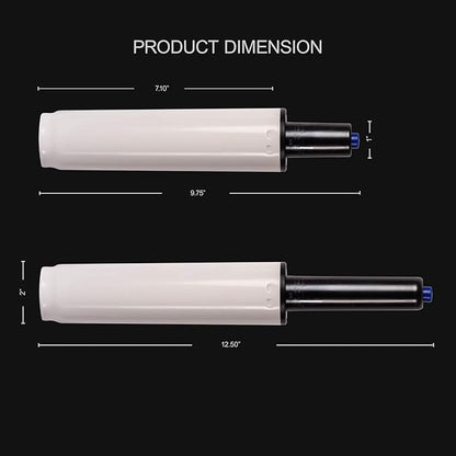 OHAHO Gas Lift Cylinder Replacement, Hydraulic Pneumatic Shock Piston Heavy Duty Universal Size Fits Most Executive Gaming Office Chairs (White)